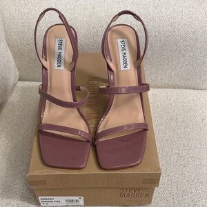 Steve Madden Mauve Strappy Heels